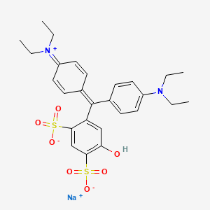Chemical structure of Patent Blue V sodium