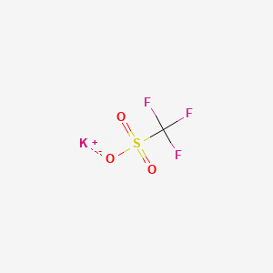 Chemical structure of Potassium trifluoromethanesulfonate