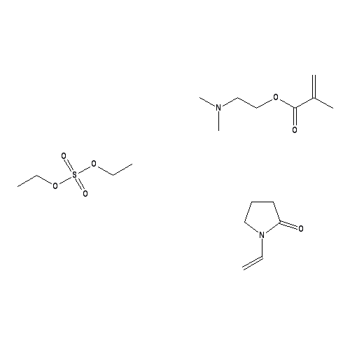Chemical structure of Polyquaternium-11