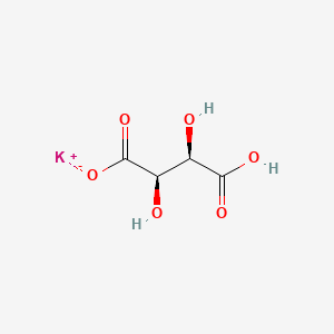Chemical structure of Potassium bitartrate
