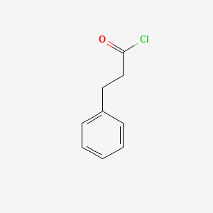 Chemical structure of Benzenepropanoyl chloride