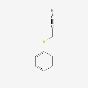 Chemical structure of Phenyl propargyl sulfide
