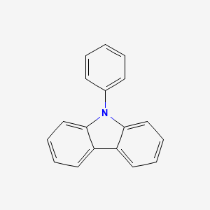Chemical structure of 9-Phenylcarbazole