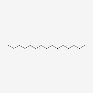 Chemical structure of Pentadecane