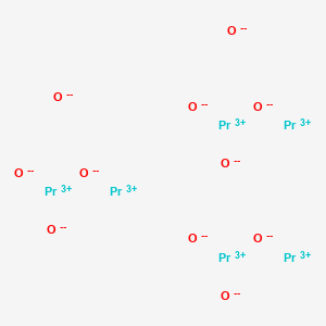 Chemical structure of Praseodymium(III, IV) oxide