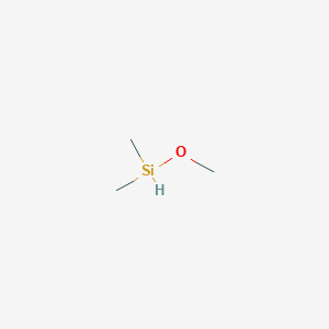 Chemical structure of Poly(methylhydrosiloxane)