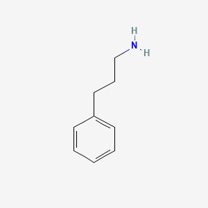 Chemical structure of 3-Phenylpropylamine