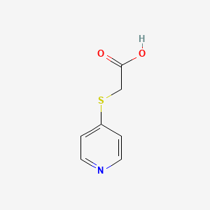 Chemical structure of (4-Pyridylthio)acetic acid