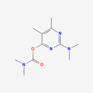 Chemical structure of Pirimicarb