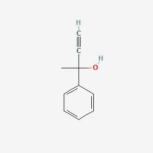 Chemical structure of (±)-2-Phenyl-3-butyn-2-ol