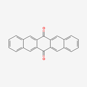 Chemical structure of 6,13-Pentacenequinone