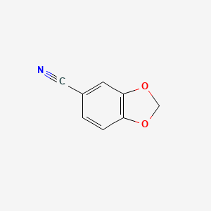 Chemical structure of Piperonylonitrile