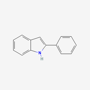 Chemical structure of 2-Phenylindole