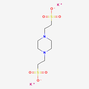 Chemical structure of PIPES dipotassium salt
