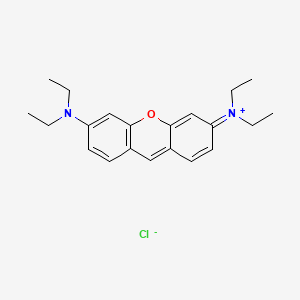 Chemical structure of Pyronin B