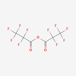Chemical structure of Pentafluoropropionic anhydride
