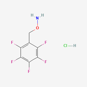 Chemical structure of O-(2,3,4,5,6-Pentafluorobenzyl)hydroxylamine hydrochloride