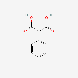 Chemical structure of Phenylmalonic acid
