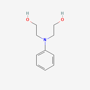 Chemical structure of N-Phenyldiethanolamine