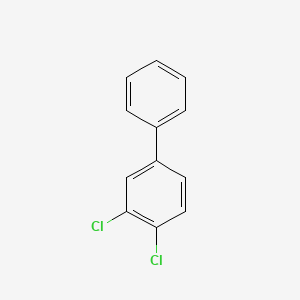Chemical structure of 3,4-Dichlorobiphenyl