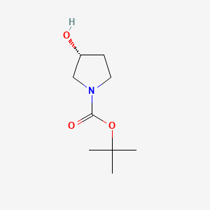Chemical structure of R)-(-)-N-Boc-3-pyrrolidinol