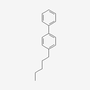 Chemical structure of 4Pentylbiphenyl