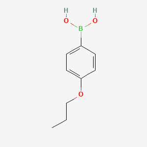 Chemical structure of 4-Propoxyphenylboronic acid