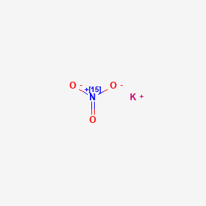 Chemical structure of Potassium nitrate -15N (10 atom % 15N)