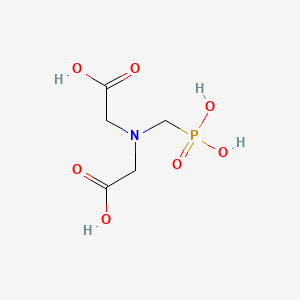Chemical structure of N-(Carboxymethyl)-N-(phosphonomethyl)glycine