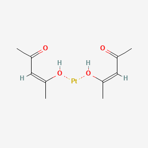 Chemical structure of Platinum acetylacetonate