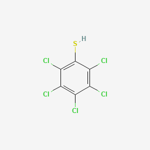 Chemical structure of Pentachlorothiophenol