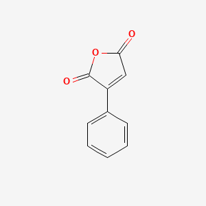 Chemical structure of Phenylmaleic anhydride