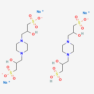Chemical structure of POPSO sesquisodium salt