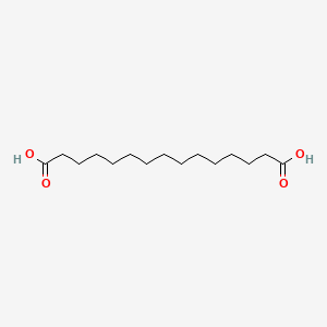 Chemical structure of Pentadecanedioic acid