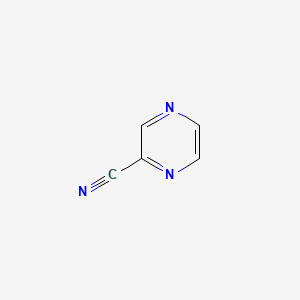 Chemical structure of Pyrazinecarbonitrile