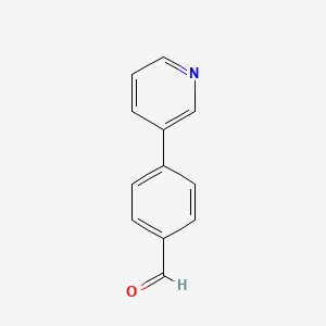 Chemical structure of 4-(Pyridin-3-yl)benzaldehyde