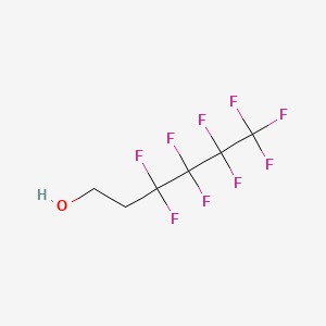 Chemical structure of 1H,1H,2H,2H-Perfluorohexan-1-ol