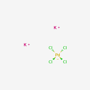 Chemical structure of Potassium palladium chloride