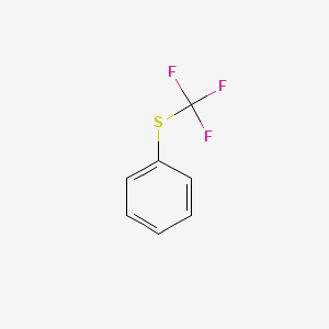 Chemical structure of Phenyl Trifluoromethyl Sulfide