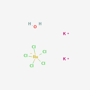 Chemical structure of Dipotassium aquapentachlororuthenate