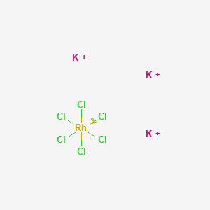Chemical structure of Potassium hexachlororhodate(III)