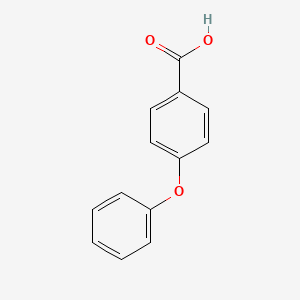 Chemical structure of 4-Phenoxybenzoic Acid