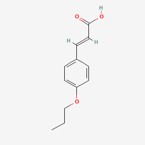 Chemical structure of 4-Propoxycinnamic Acid