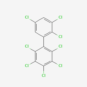 Chemical structure of 2,2',3,3',4,5,5',6-Octachlorobiphenyl