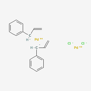 Chemical structure of Palladium(II)(π-cinnamyl) Chloride Dimer