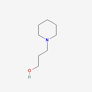 Chemical structure of 1-Piperidinepropanol