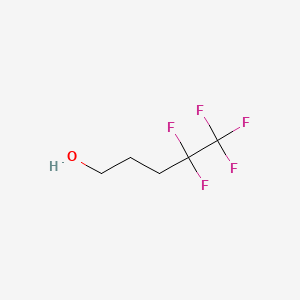 Chemical structure of 4,4,5,5,5-Pentafluoro-1-pentanol
