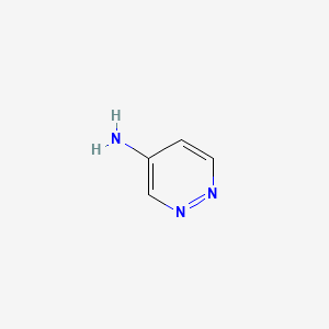 Chemical structure of 4-Aminopyridazine