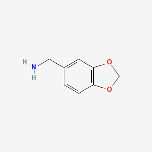 Chemical structure of Piperonylamine
