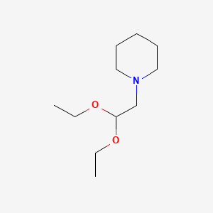 Chemical structure of 1-Piperidineacetaldehydediethylacetal